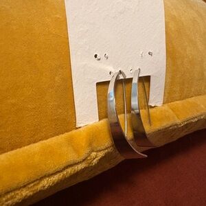 Elegant Silver Hoop Earrings